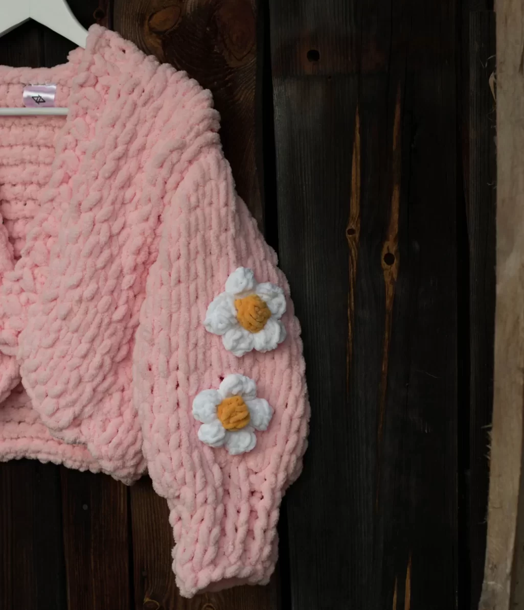 Sweter DAISY Candy Pink